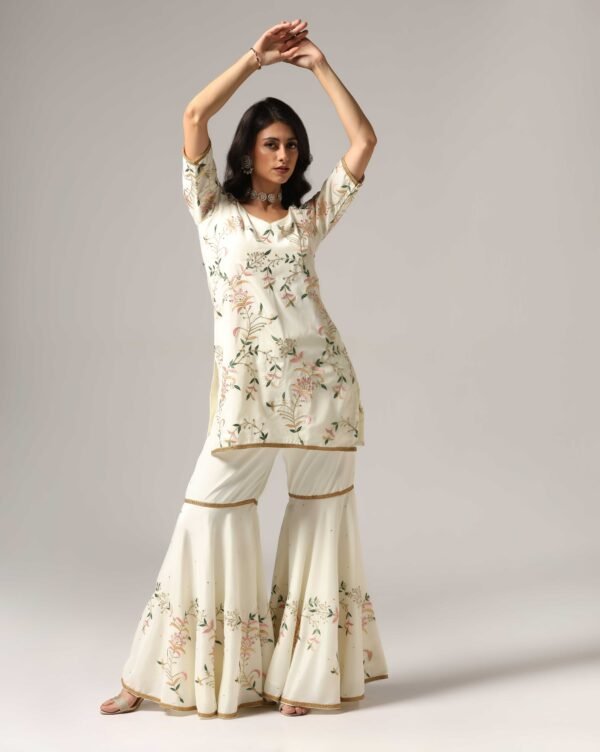Kurti with Sharara & Dupatta - Image 8