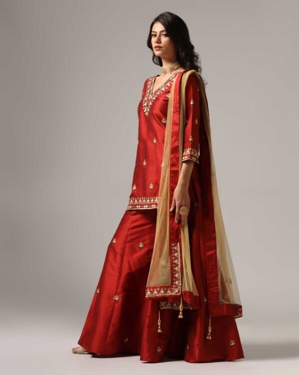 Kurti with Sharara & Dupatta - Image 10
