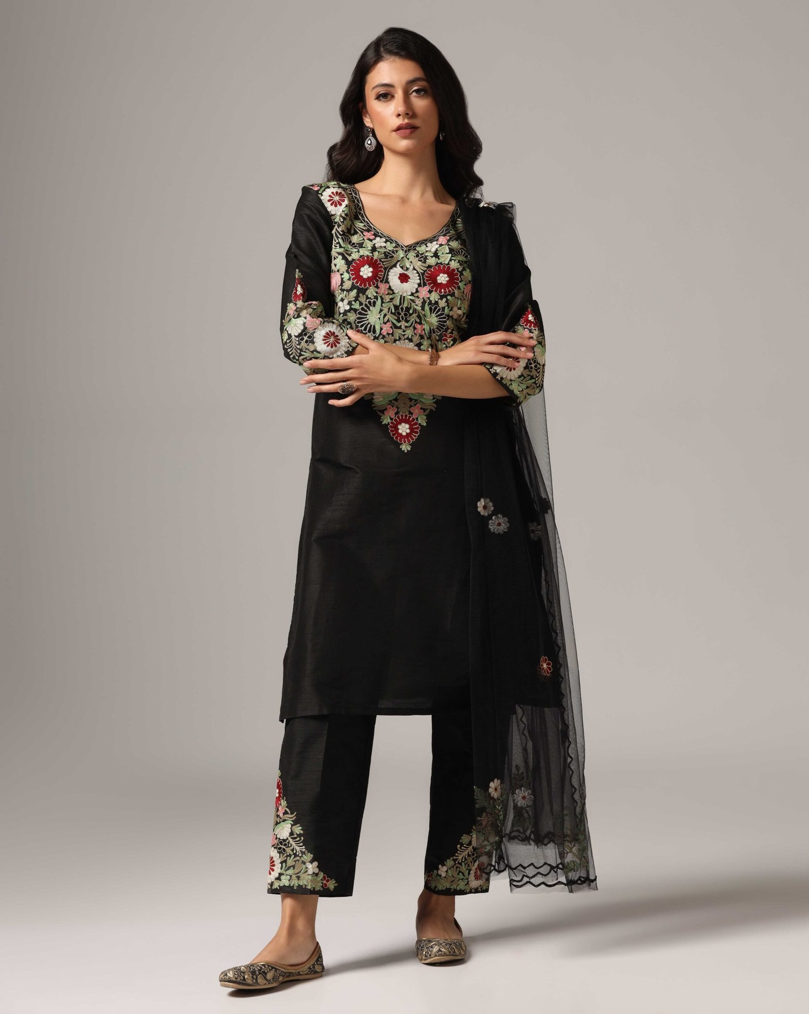 Kurti with Pants & Dupatta