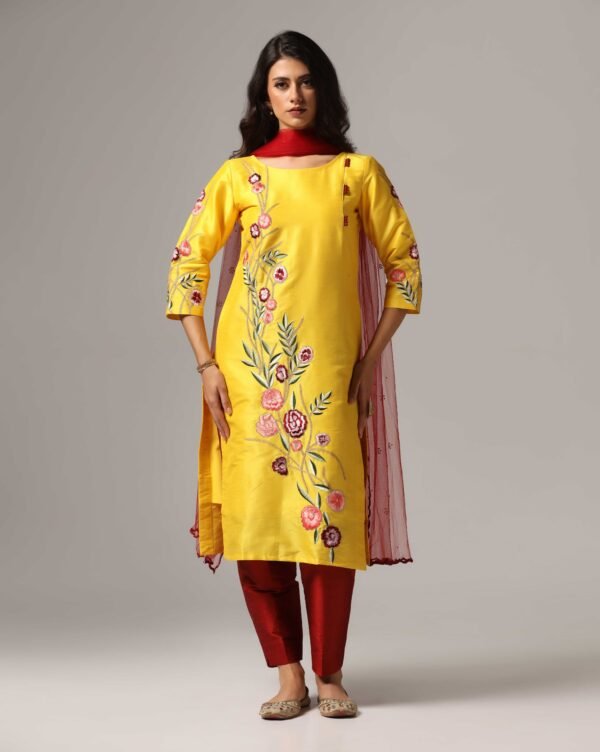 Kurti with Pants & Dupatta