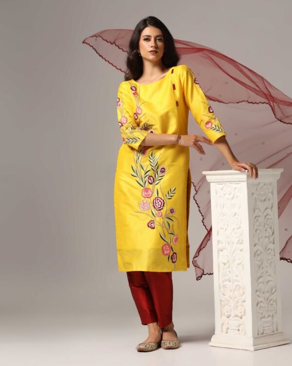 Kurti with Pants & Dupatta - Image 7