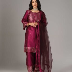 Kurti with Palazzo Pants & Dupatta