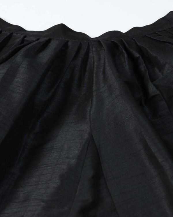Pret a Porter Elegant Black Raw Silk Suit - Image 10