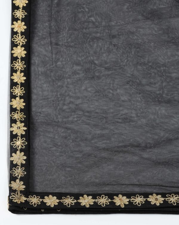 Pret a Porter Elegant Black Raw Silk Suit - Image 11