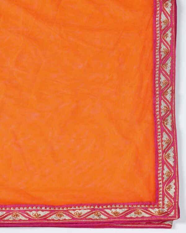 Pret a Porter Fuchsia Raw Silk Embroidered Kurti Set - Image 12