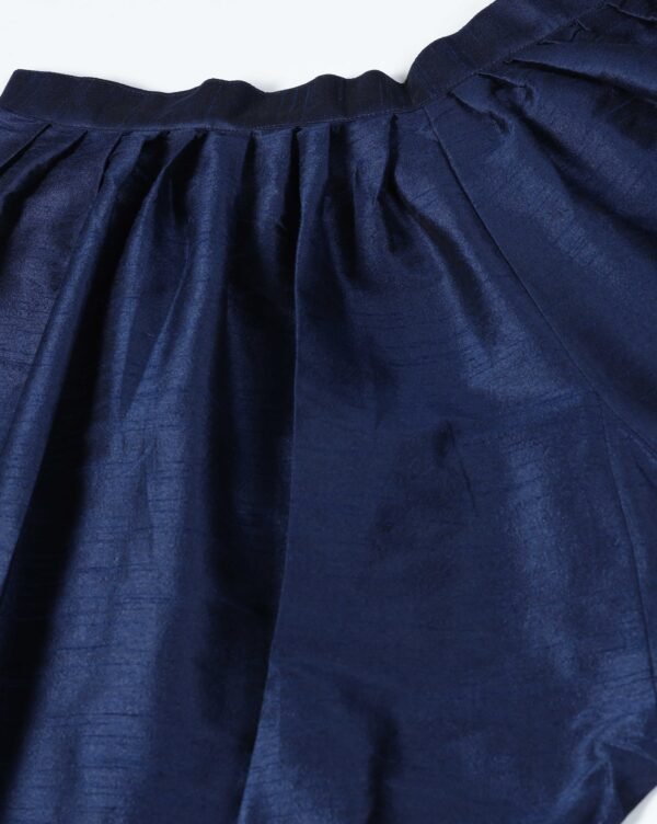 Pret a Porter Blue Raw Silk Hand-Embroidered Suit - Image 13
