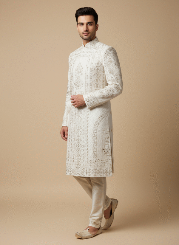 Men's Ivory or Off-White Sherawani
